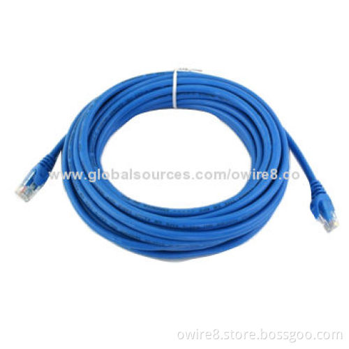 Cat5e Patch Cord with RJ45, Blue, PVC Jacket, 3m Length